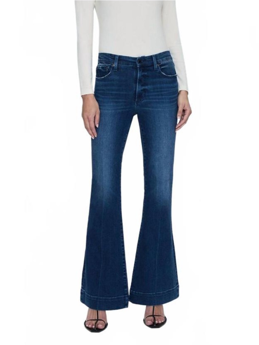 Pistola Kinsley Mid Rise Ultra Flare Jean In Modern Size: 25